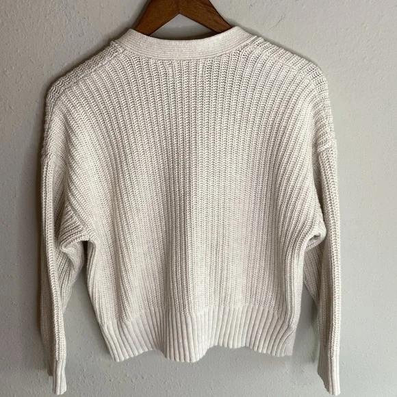 Aerie Cream Women's Size XS Knit Cardigan - Picture 2 of 5